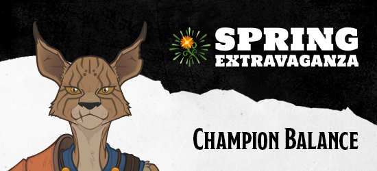 Dungeons & Dragons Spring Extravaganza Champion Balance