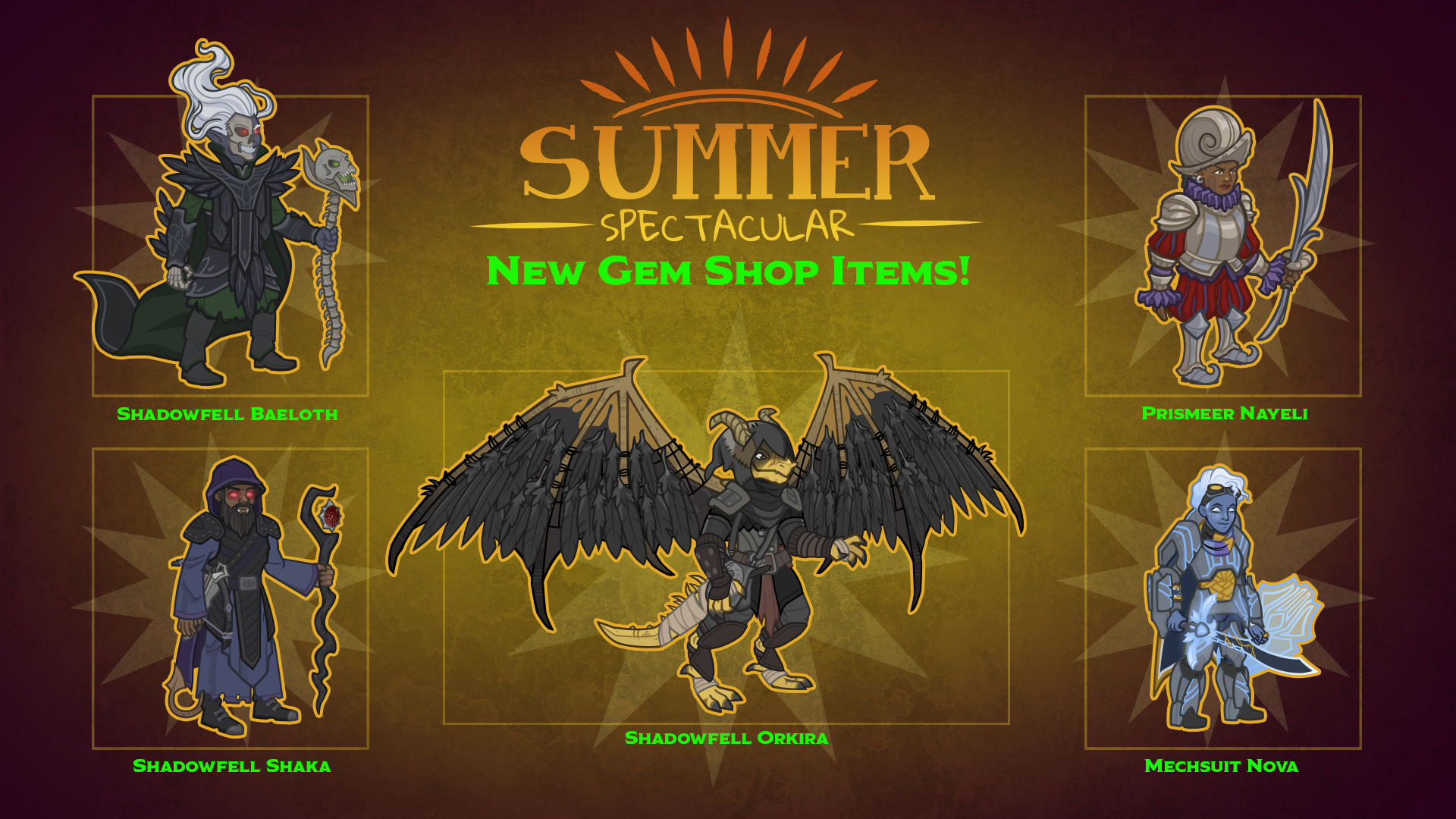 Dungeons & Dragons Summer Spectacular Gem Shop Update