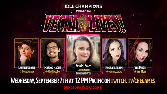 Dungeons & Dragons Idle Champions Presents Vecna Lives