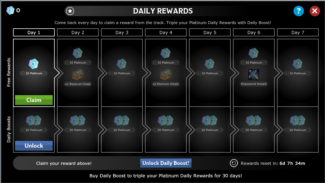 Idle Champions of the Forgotten Realms Daily Rewards Work In Progress