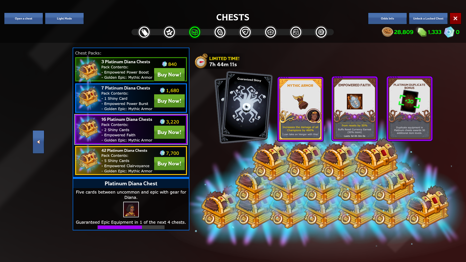 Idle Champions of the Forgotten Realms Platinum Chests Work In Progress